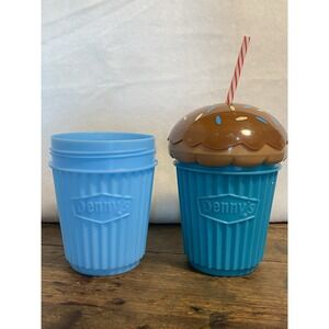 Vintage Denny's Restaurant Plastic Collector's Cup Kid Cup Collectible Sundae